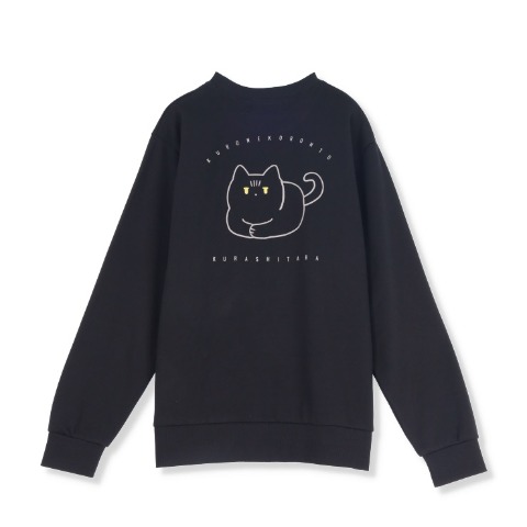 メンズ　トレーナー（黒猫ろんと暮らしたら）