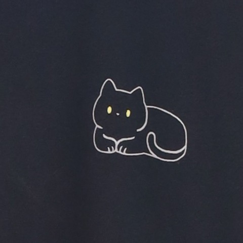 メンズ　トレーナー（黒猫ろんと暮らしたら）