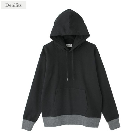 メンズ　リブ配色パーカ（Denifits）
