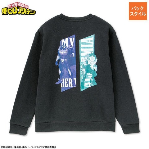 メンズ　裏起毛プルオーバー 緑谷出久／オールマイト（TVアニメ『僕のヒーローアカデミア』）