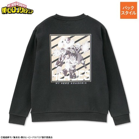 メンズ　裏起毛プルオーバー 雄英高校ヒーロー科1年A組（TVアニメ『僕のヒーローアカデミア』）