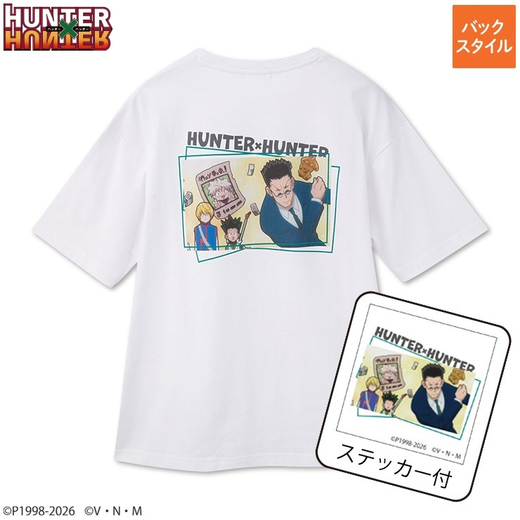メンズ ステッカー付Tシャツ（アニメ『HUNTER×HUNTER』） | アベイル