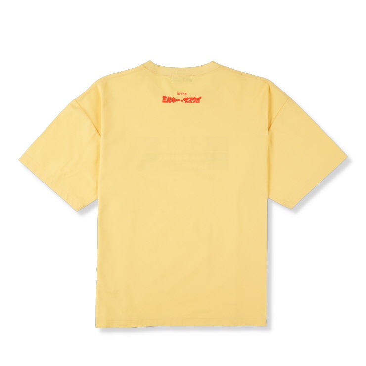 メンズ ステッカー付半袖Tシャツ（銀河特急 ミルキー☆サブウェイ