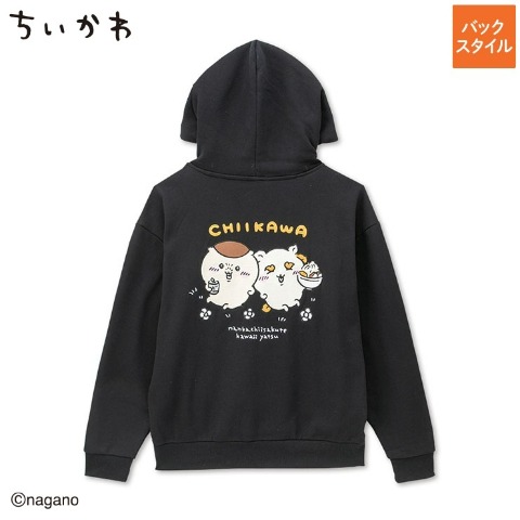 メンズ 　ジップパーカ（ちいかわ）