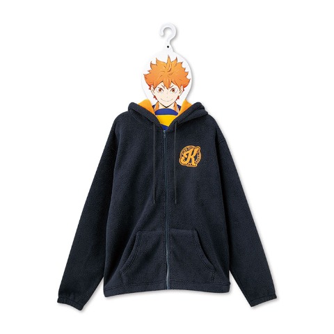 メンズ　ハンガー付ジップパーカ（アニメ「ハイキュー!!」）