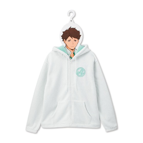 メンズ　ハンガー付ジップパーカ（アニメ「ハイキュー!!」）