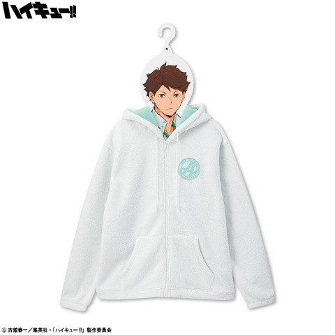 メンズ　ハンガー付ジップパーカ（アニメ「ハイキュー!!」）