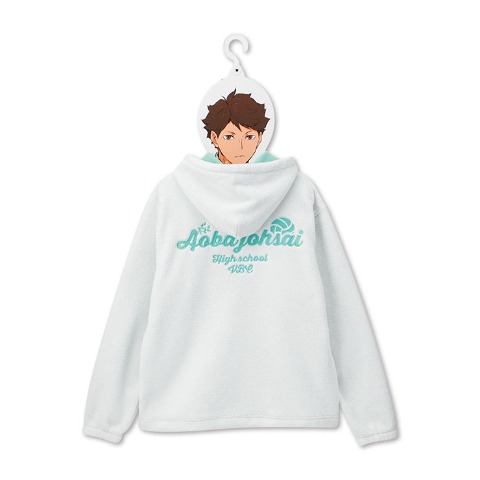 メンズ　ハンガー付ジップパーカ（アニメ「ハイキュー!!」）