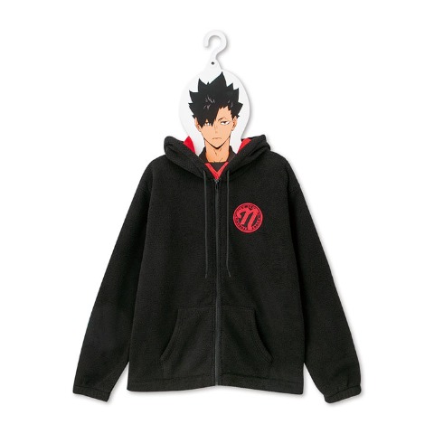 メンズ　ハンガー付ジップパーカ（アニメ「ハイキュー!!」）