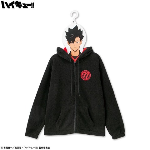 メンズ　ハンガー付ジップパーカ（アニメ「ハイキュー!!」）