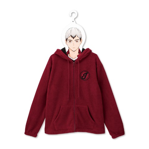 メンズ　ハンガー付ジップパーカ（アニメ「ハイキュー!!」）