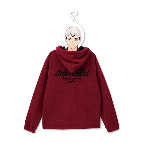 メンズ　ハンガー付ジップパーカ（アニメ「ハイキュー!!」）