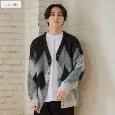 メンズ　ニットカーディガン（Denifits）