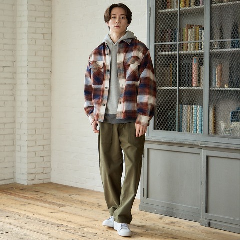 メンズ　チェック柄ジャケット（Denifits）