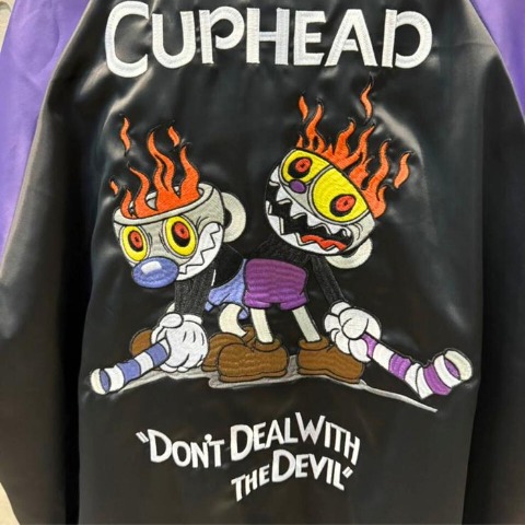 メンズ　スカジャン（CUPHEAD）