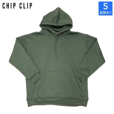 メンズ　裏起毛パーカ(CHIPCLIP)