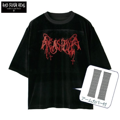 メンズ　アームカバー付Tシャツ（RAD FOUR REAL）