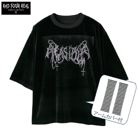 メンズ　アームカバー付Tシャツ（RAD FOUR REAL）