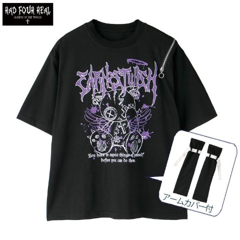 メンズ　アームカバー付Tシャツ（RAD FOUR REAL）