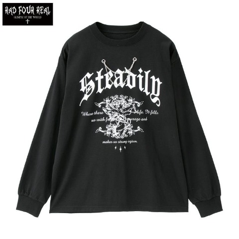 メンズ　ネックレス付Tシャツ（RAD FOUR REAL）