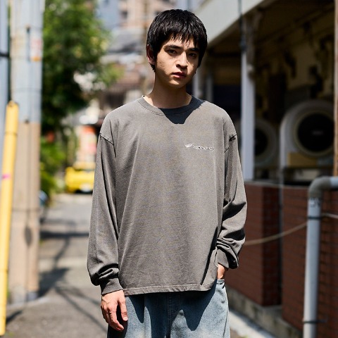 メンズ　ピグメント長袖Tシャツ（Honda）