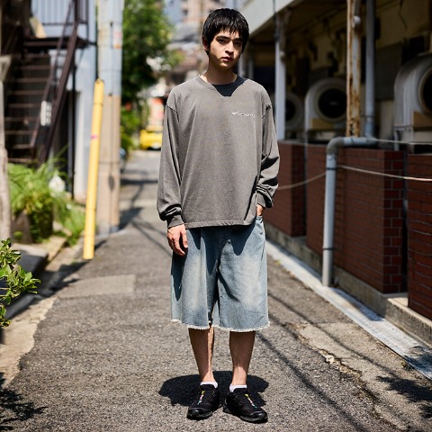 メンズ　ピグメント長袖Tシャツ（Honda）