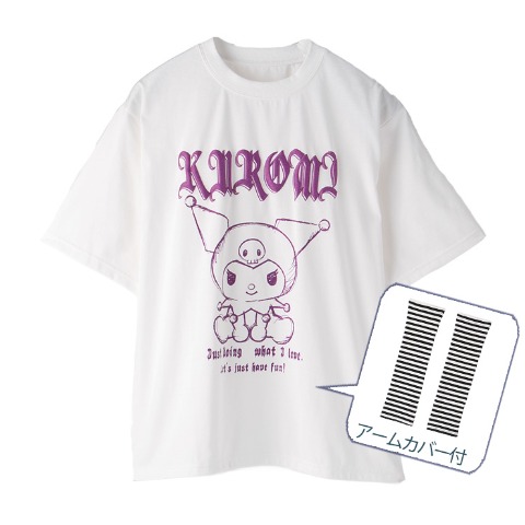 メンズ　アームカバー付Tシャツ（クロミ）