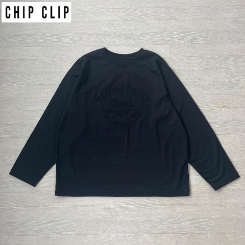 メンズ　ラインストーン使いTシャツ（CHIP CLIP×まひろ）