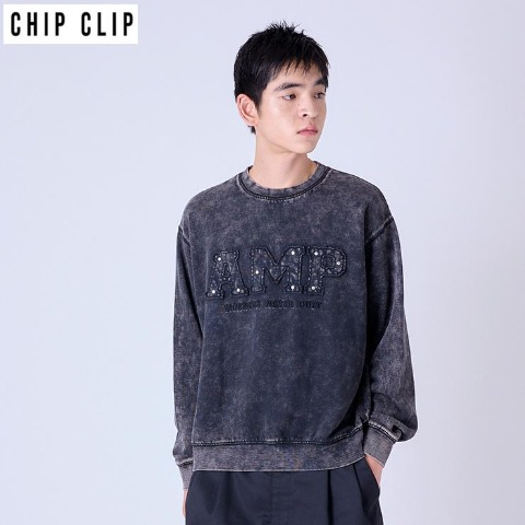 メンズ　裏起毛プルオーバー（CHIP CLIP）