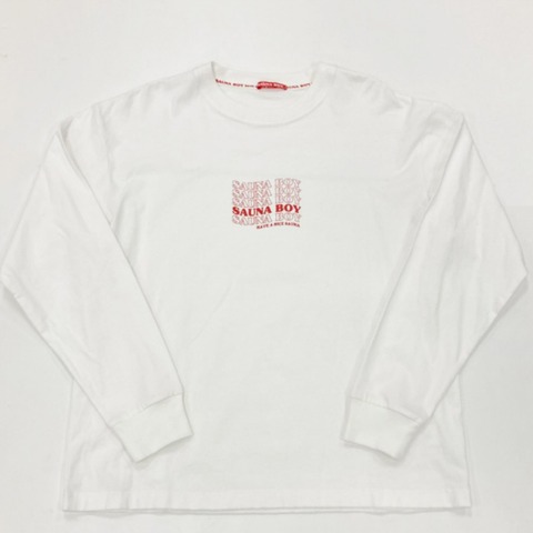 メンズ　ステッカー付Tシャツ（サウナボーイ）