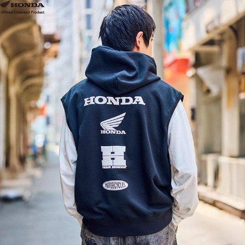 メンズ　フード付ベスト（Honda）