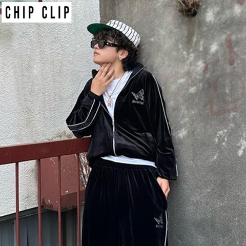 メンズ　ベロアトラックジャケット（CHIP CLIP×1095）