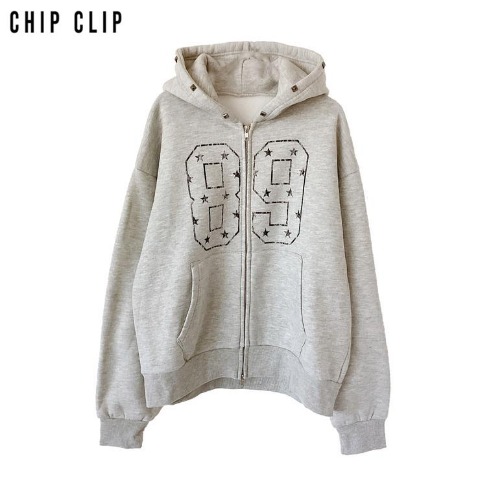 メンズ　裏起毛ジップパーカ（Mizuki×CHIP CLIP）