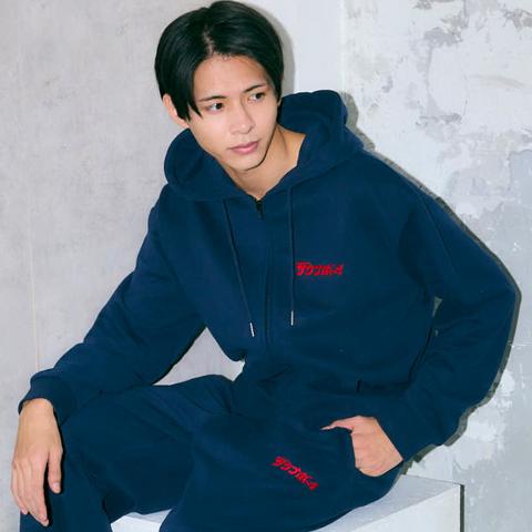 メンズ　ジップパーカ（サウナボーイ）