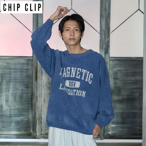 メンズ　ニットプルオーバー（CHIP CLIP）