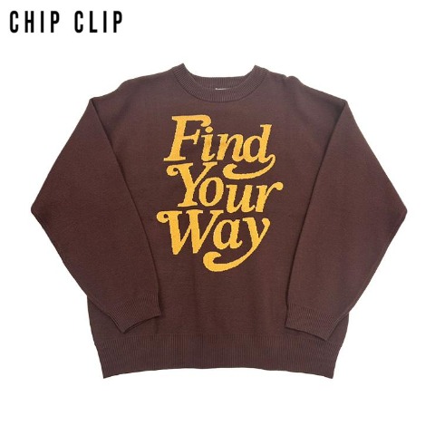 メンズ　ニットプルオーバー（CHIP CLIP）