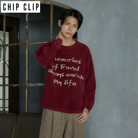 メンズ　ニットプルオーバー（CHIP CLIP）