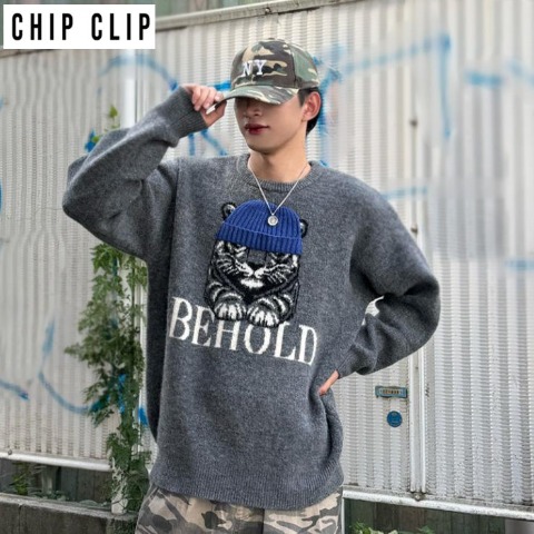 メンズ　ニットプルオーバー（CHIP CLIP×KsG）