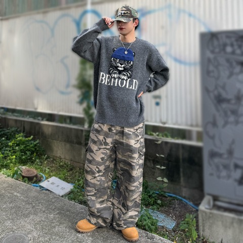 メンズ　ニットプルオーバー（CHIP CLIP×KsG）