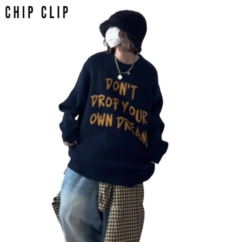 メンズ　ニットプルオーバー（miyu×CHIP CLIP)