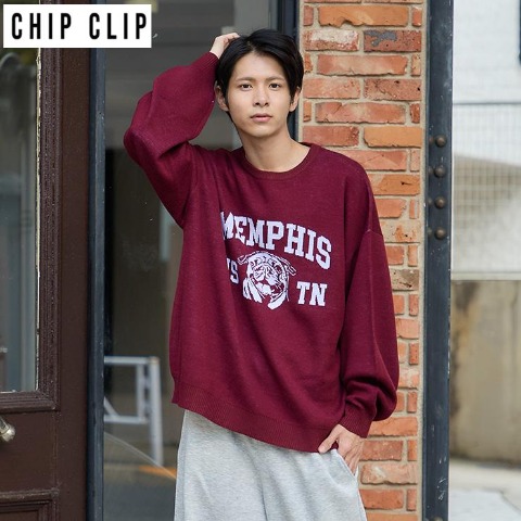 メンズ　ニットプルオーバー（CHIP CLIP）