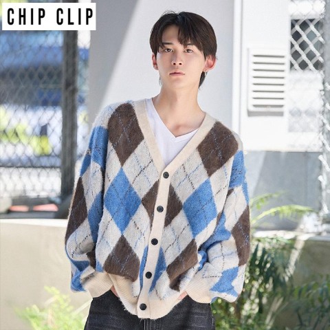 メンズ　ニットカーディガン（CHIP CLIP）