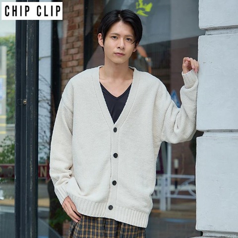 メンズ　ニットカーディガン（CHIP CLIP）