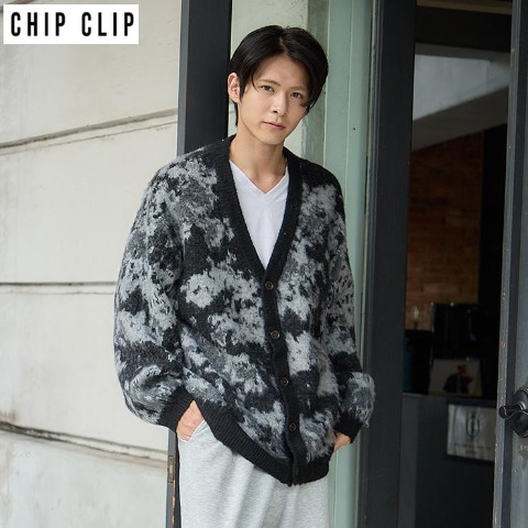 メンズ　ニットカーディガン（CHIP CLIP）