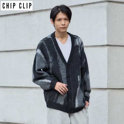 メンズ　ニットカーディガン（CHIP CLIP）
