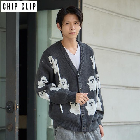 メンズ　ニットカーディガン（CHIP CLIP）