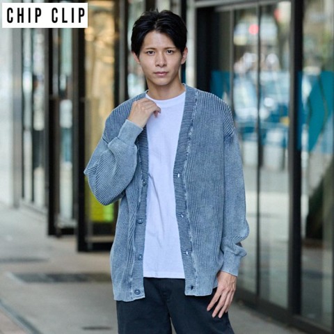 メンズ　ニットカーディガン（CHIP CLIP）