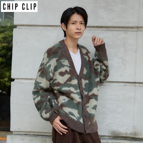 メンズ　ニットカーディガン（CHIP CLIP）