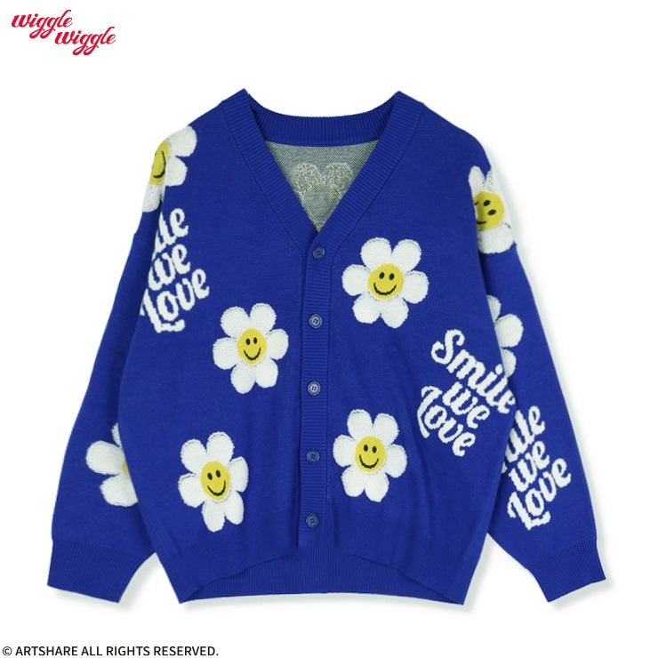 メンズ 総柄ニットカーディガン（wiggle wiggle） | アベイル