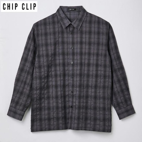 メンズ　チェック柄シャツ（CHIP CLIP）